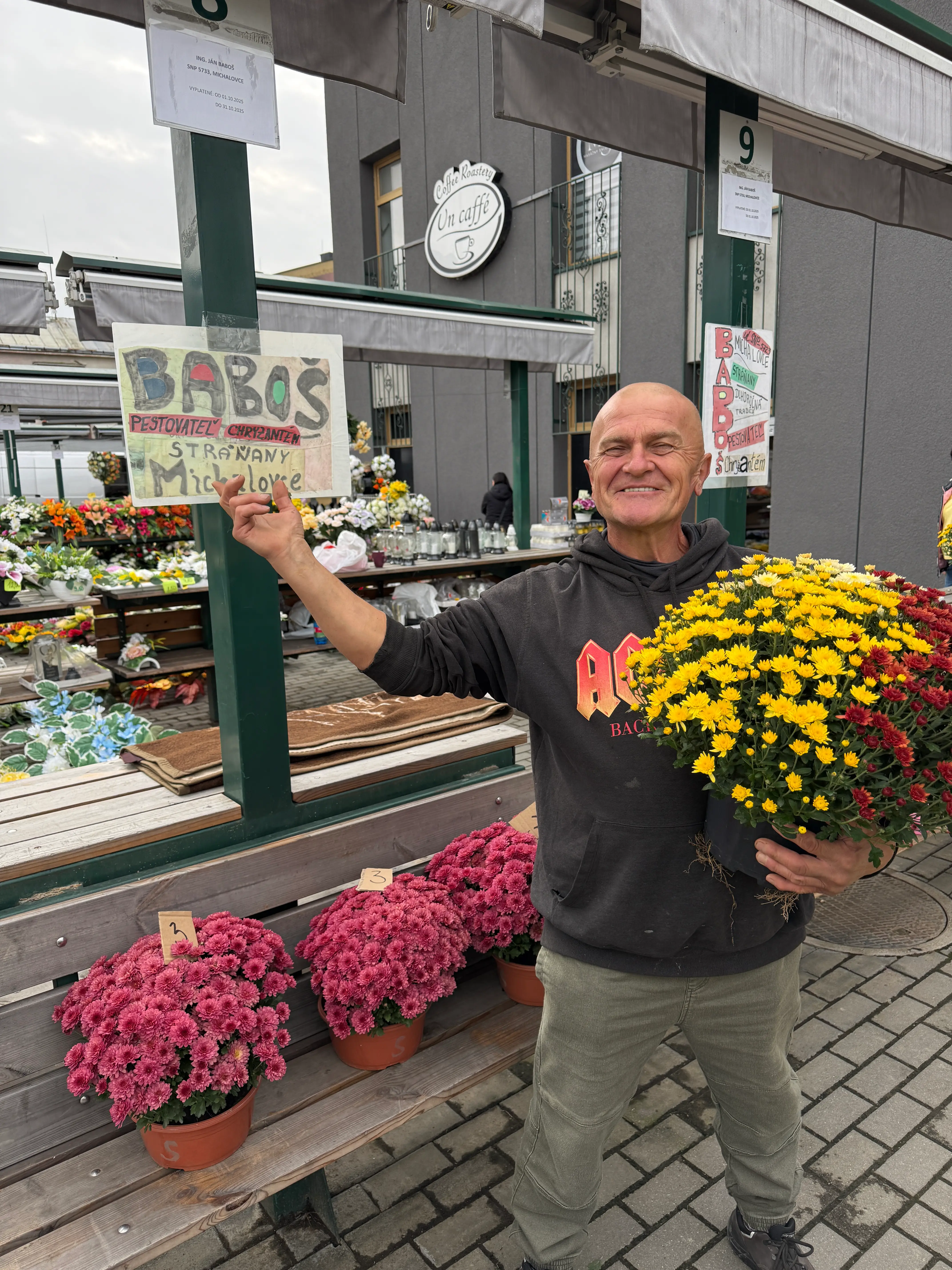 Tržnica Michalovce – bohatá ponuka kvetov